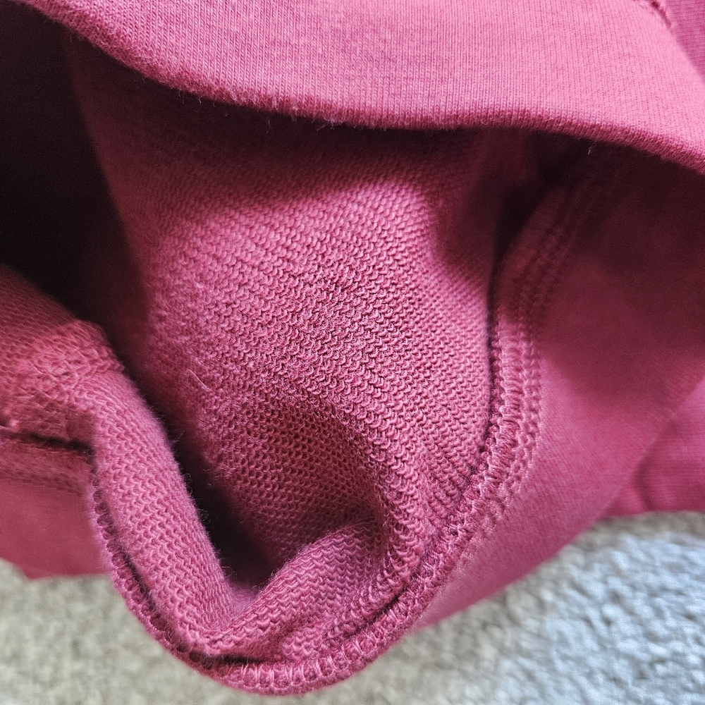 Crewcuts Girls Cozy French Terry Leggings, 8, Burgundy - Picture 3 of 5
